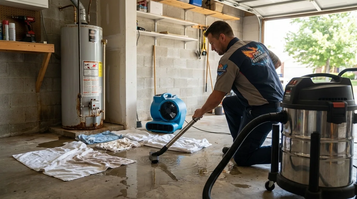 24/7 Emergency Water Heater Flood Cleanup in Farrell